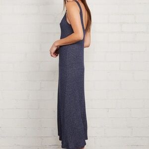 Rachel Pally Navy Metallic Rib Fiona Maxi Dress | XS